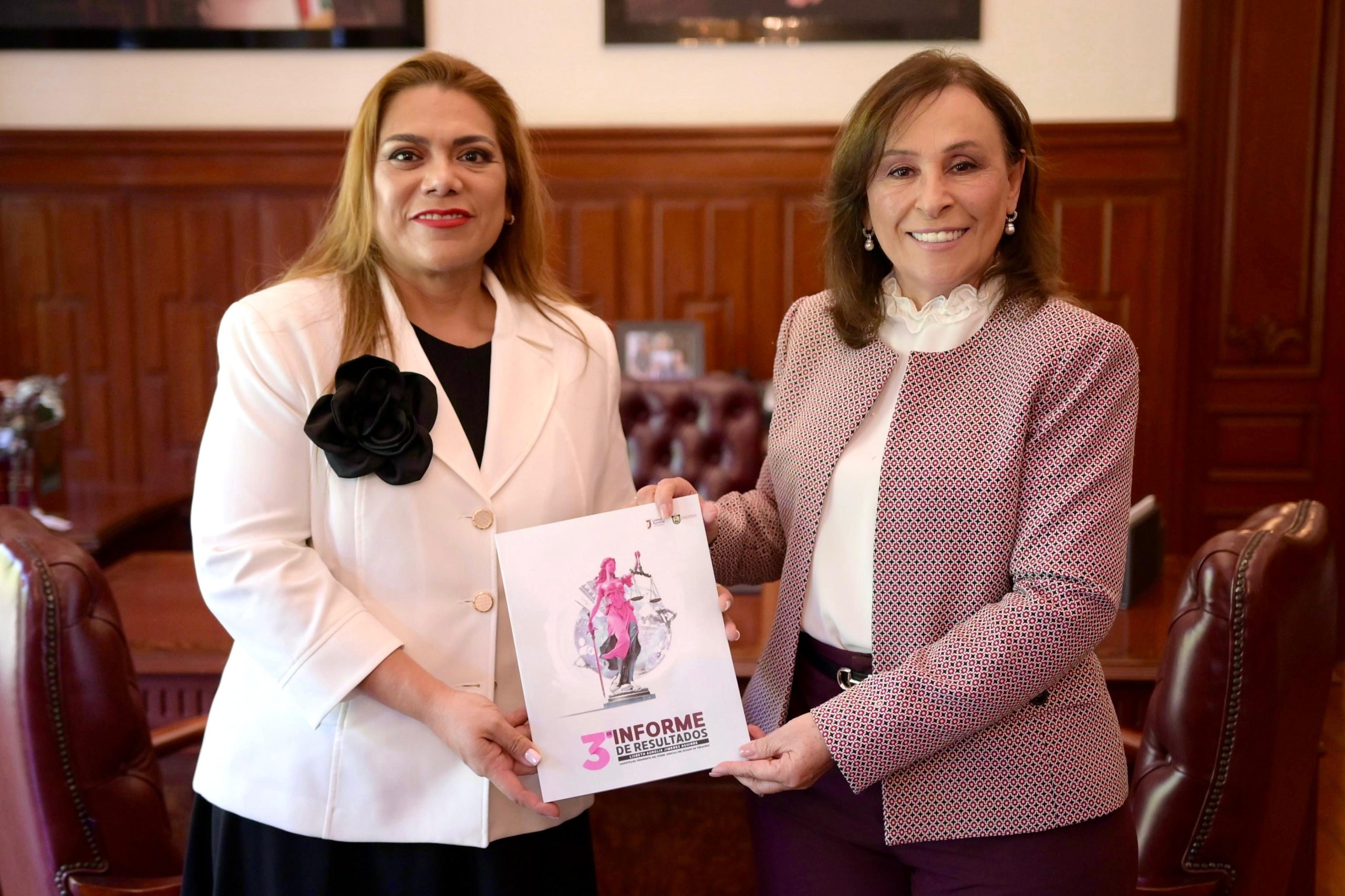 RECIBE GOBERNADORA ROCÍO NAHLE INFORME DE LABORES DEL PODER JUDICIAL