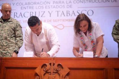Veracruz y Tabasco firman convenio de seguridad para blindar la frontera sur