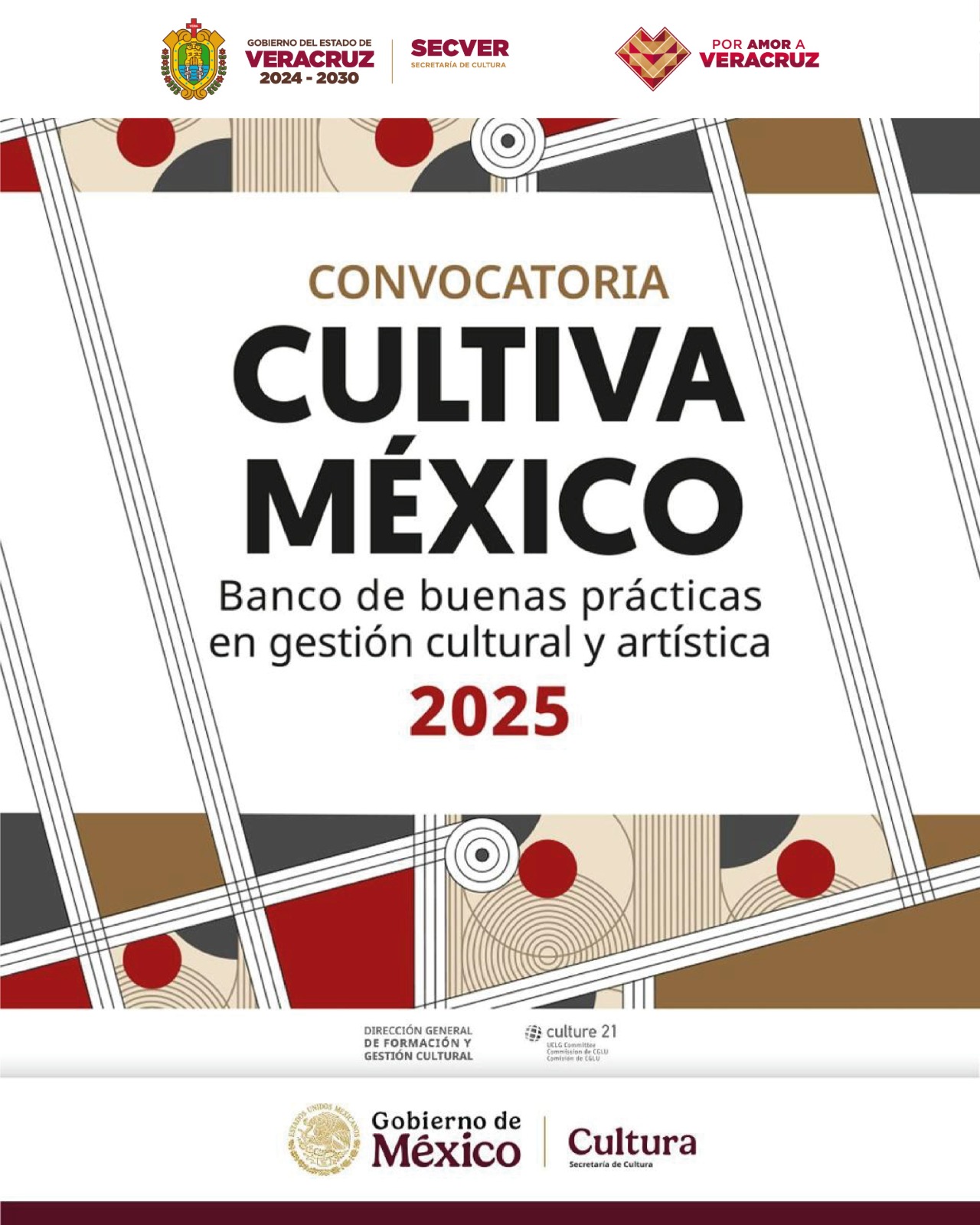 Invita SECVER a participar en la convocatoria Cultiva México