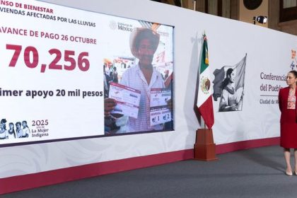 Gobierno de México: se han otorgado 70 mil 256 apoyos a personas afectadas por las lluvias