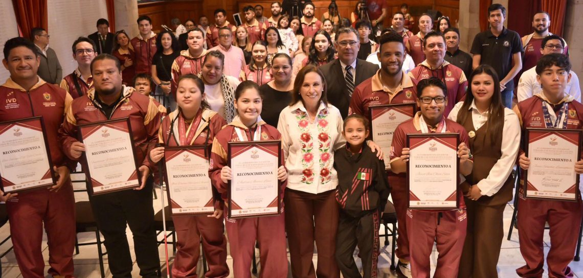 Premio Estatal del Deporte reconoce el esfuerzo y dedicación de atletas: Rocío Nahle