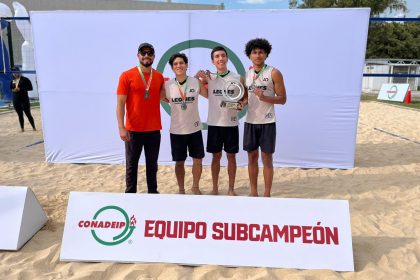 Leones, subcampeones nacionales de voleibol de playa en Conadeip