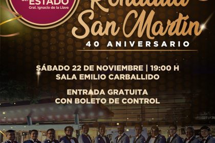Celebra el 63° aniversario del Teatro del Estado con un concierto de la Rondalla San Martín