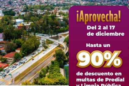 Aplicará Ayuntamiento hasta 90% de descuento en multas del Predial y Limpia Pública