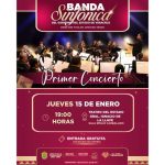 Invita SECVER a concierto inaugural de la Banda Sinfónica del Gobierno del Estado