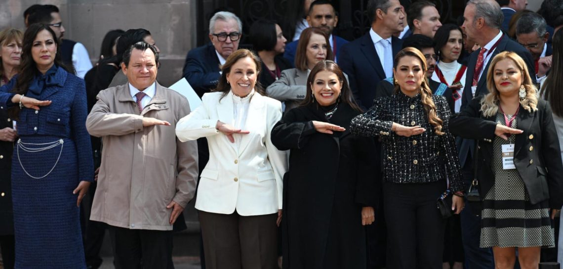 Gobernadora Rocío Nahle acompaña a la presidenta Claudia Sheinbaum en conmemoración de la Constitución