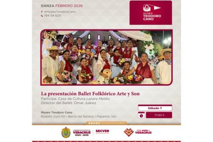 Invita SECVER a exhibición de ballet folklórico en el Museo Teodoro Cano