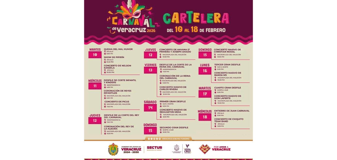 Veracruz abre sus puertas al mundo con el Carnaval más alegre de todos