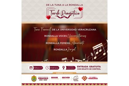 Asiste al concierto De la Tuna a la Rondalla: Tarde Romántica en el Teatro del Estado