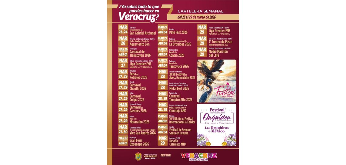 Veracruz está de moda: municipios ofrecen actividades culturales y festivales
