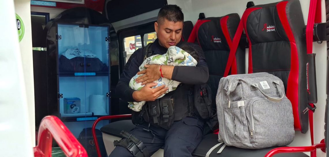 Atiende SSP de manera inmediata a madre de familia y su bebé tras atropellamiento