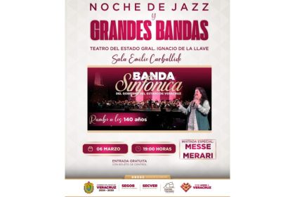 Invita SECVER a concierto Noche de Jazz en el Teatro del Estado