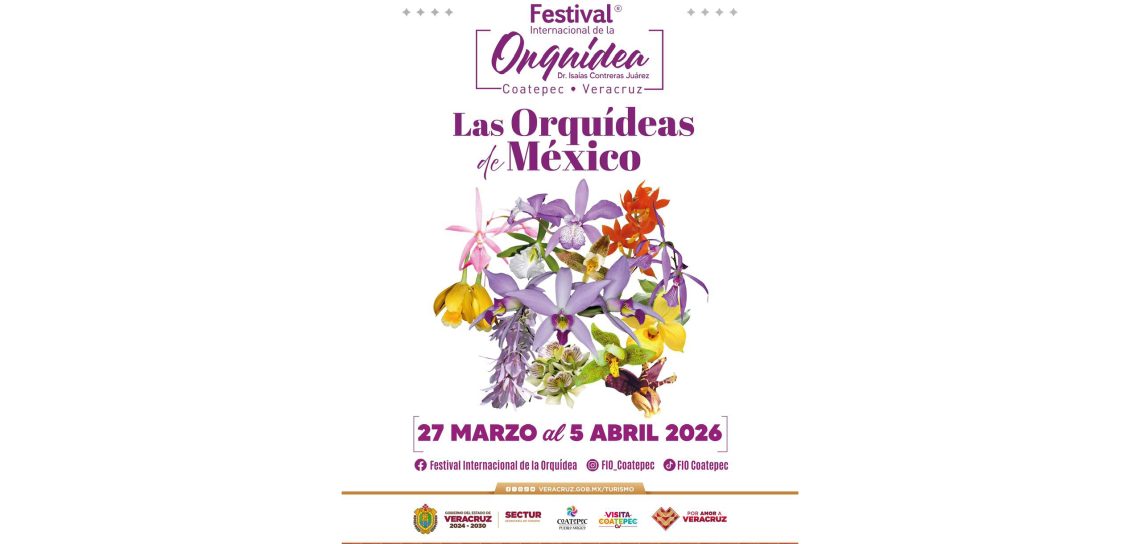 Coatepec celebra su riqueza natural con el XVII Festival Internacional de la Orquídea