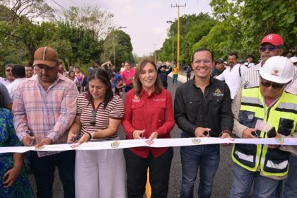 Rocío Nahle reivindica al sur con la entrega de 14 km del camino Las Choapas–El Paralelo