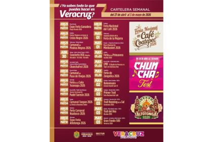 Ferias, carnavales y conciertos marcan la agenda turística en Veracruz