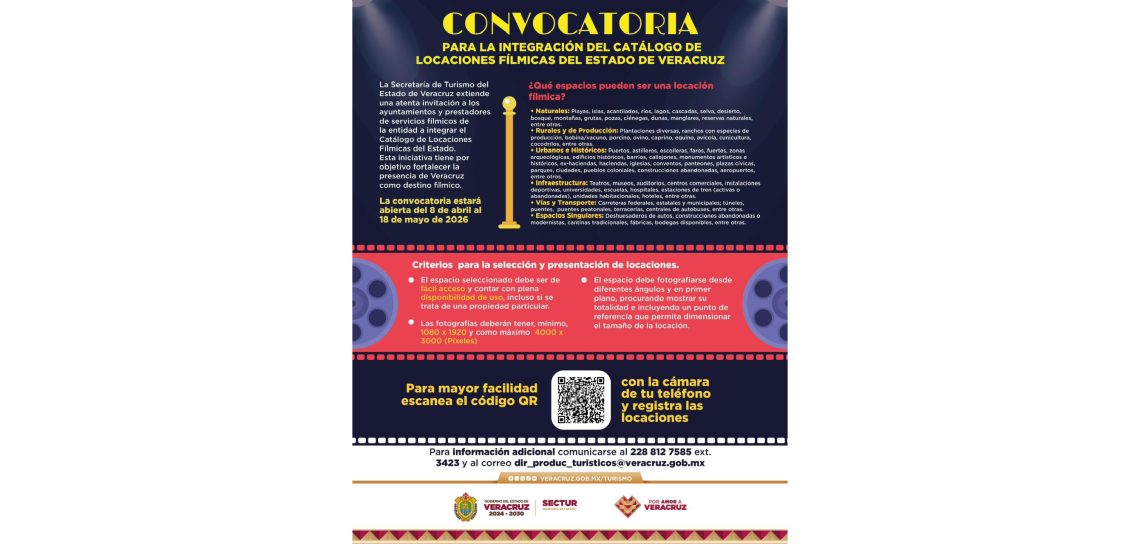 SECTUR abre convocatoria para integrar Catálogo de Locaciones Fílmicas