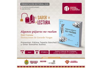 SECVER invita a presentaciones editoriales de Algunos pájaros no vuelan
