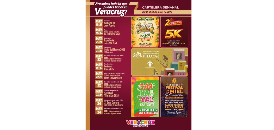 Semana llena de tradición, música y convivencia con actividades hasta el 24 de mayo