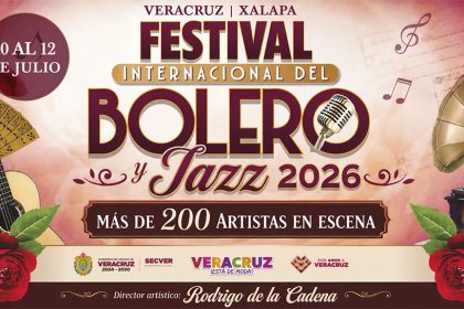 Del 10 al 12 de julio, Festival Internacional del Bolero y Jazz: Gobierno de Veracruz