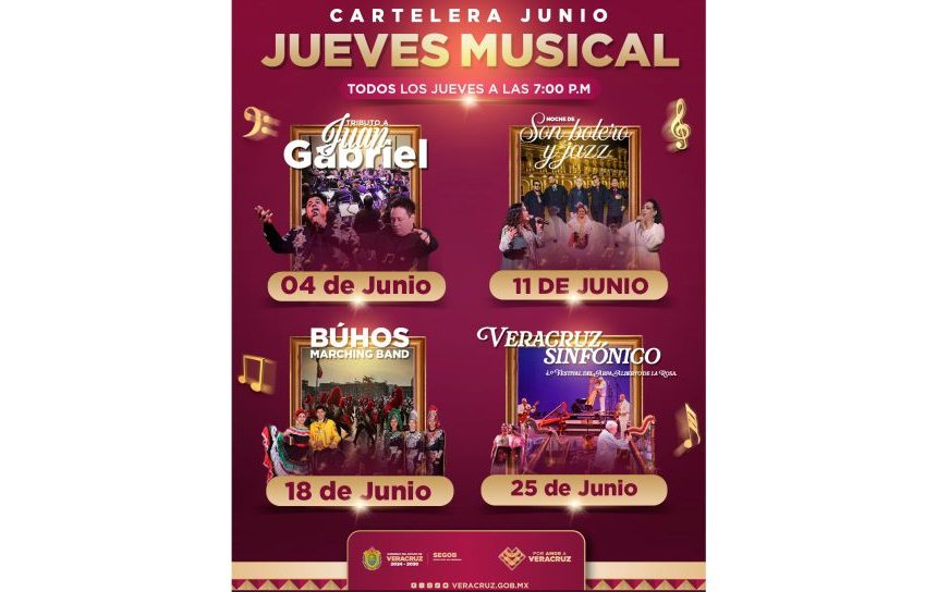 Jueves Musical llena de melodías y cultura la Plaza Lerdo