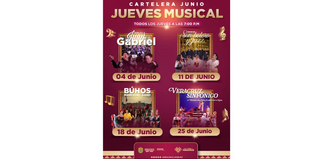Jueves Musical llena de melodías y cultura la Plaza Lerdo