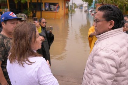 Llama Rocío Nahle a familias de Coatzacoalcos y Nanchital a resguardarse en refugios temporales