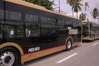 Inaugura Rocío Nahle servicio Totonaco con 40 autobuses en Poza Rica